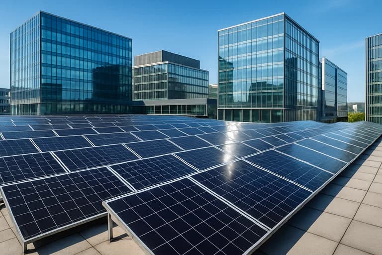 Centrale solaire pour entreprise