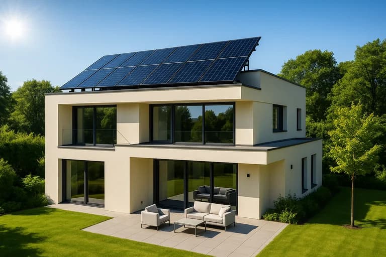 Installation de panneaux solaires en toiture